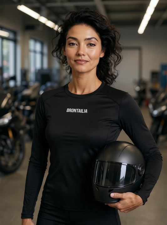 Women’s reflective thermal motorcycle top